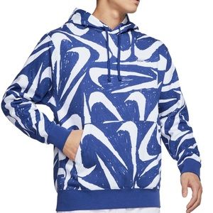 Nike Mens Long Sleeve Hoodie in deep royal